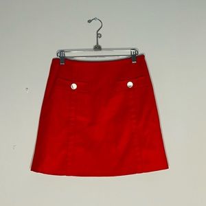 Red Mini Skirt.
